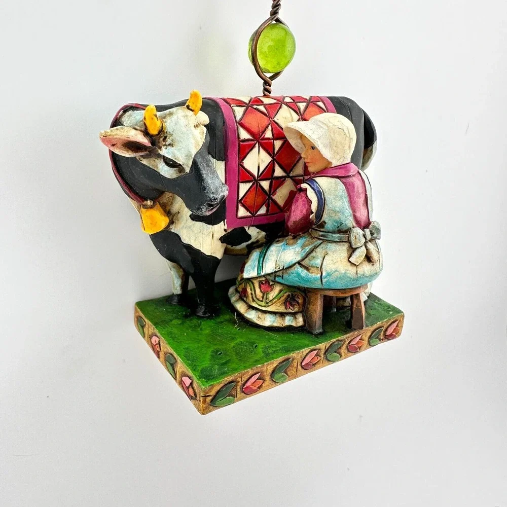 8 Maids Milking Jim Shore Heartwood Creek 12 Days of Christmas Ornament 2005